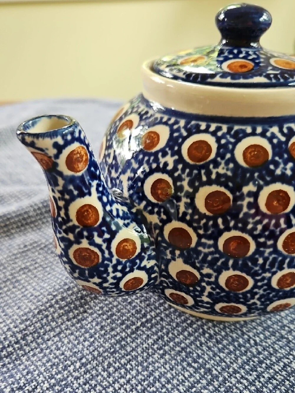 Polish Pottery Round Teapot